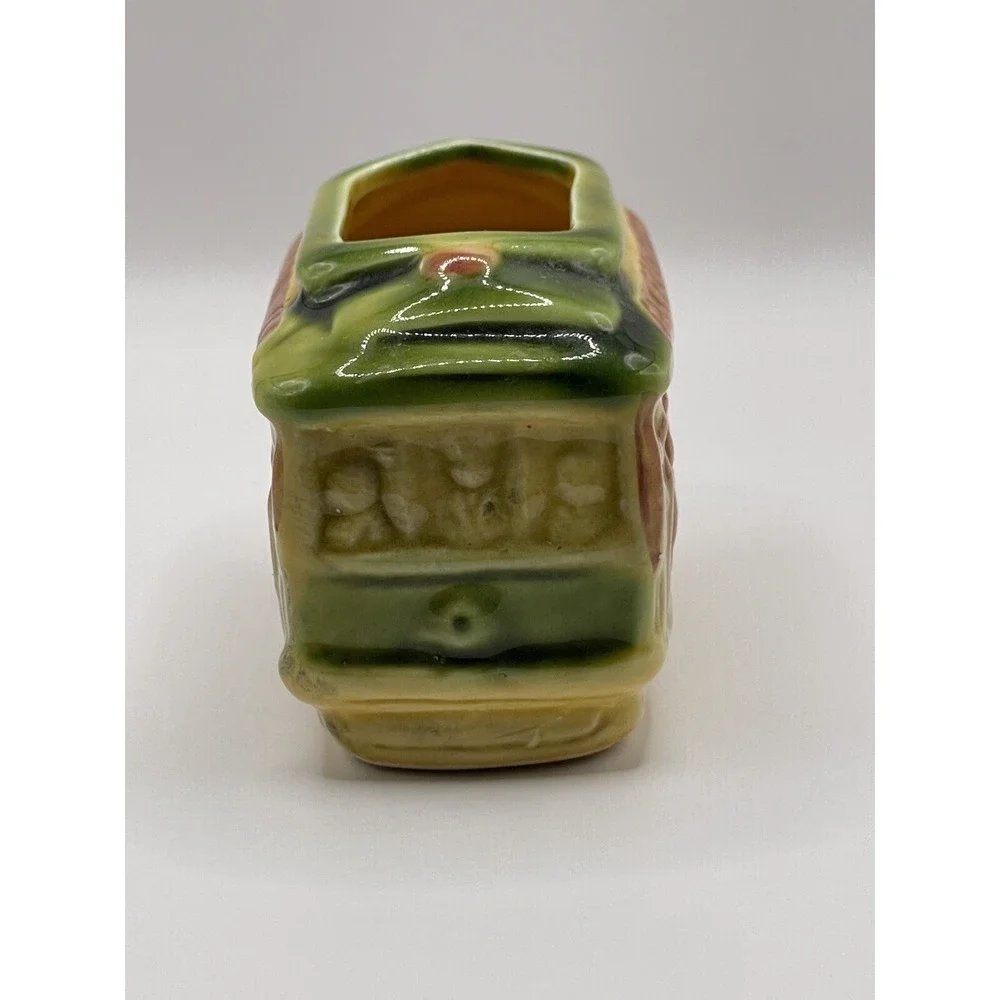 Toothpick Holder San Francisco‎ Trolley CarMulti Color Vtg SNCO Imports Japan 2